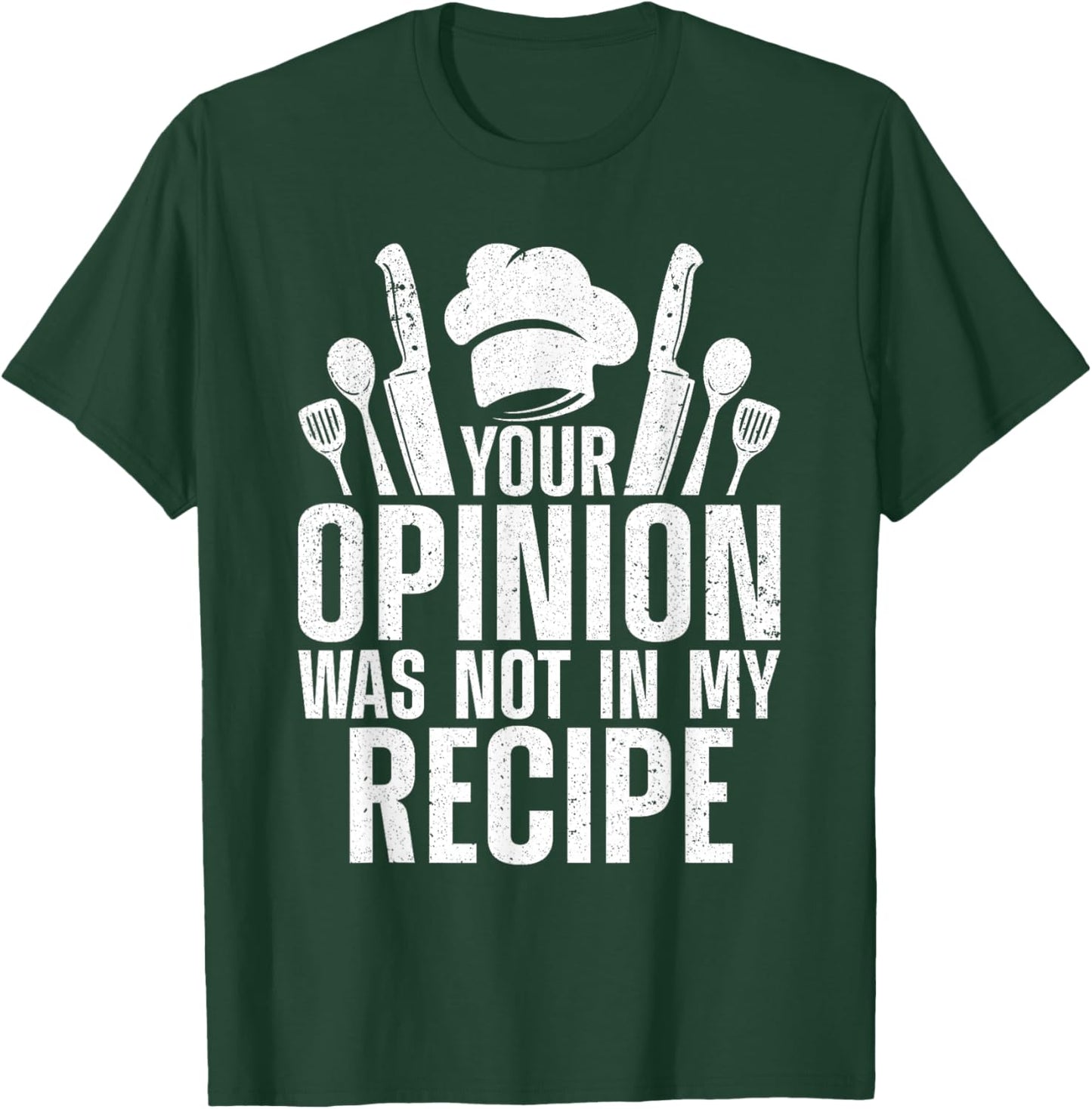 Funny Chef Design Women Cooking Lover Culinary Cook T-Shirt - T-Shirt | Forest