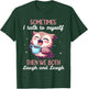 Sometimes I Talk To Myself Then We Both Laugh Owl Women T-Shirt - T-Shirt | Forest
