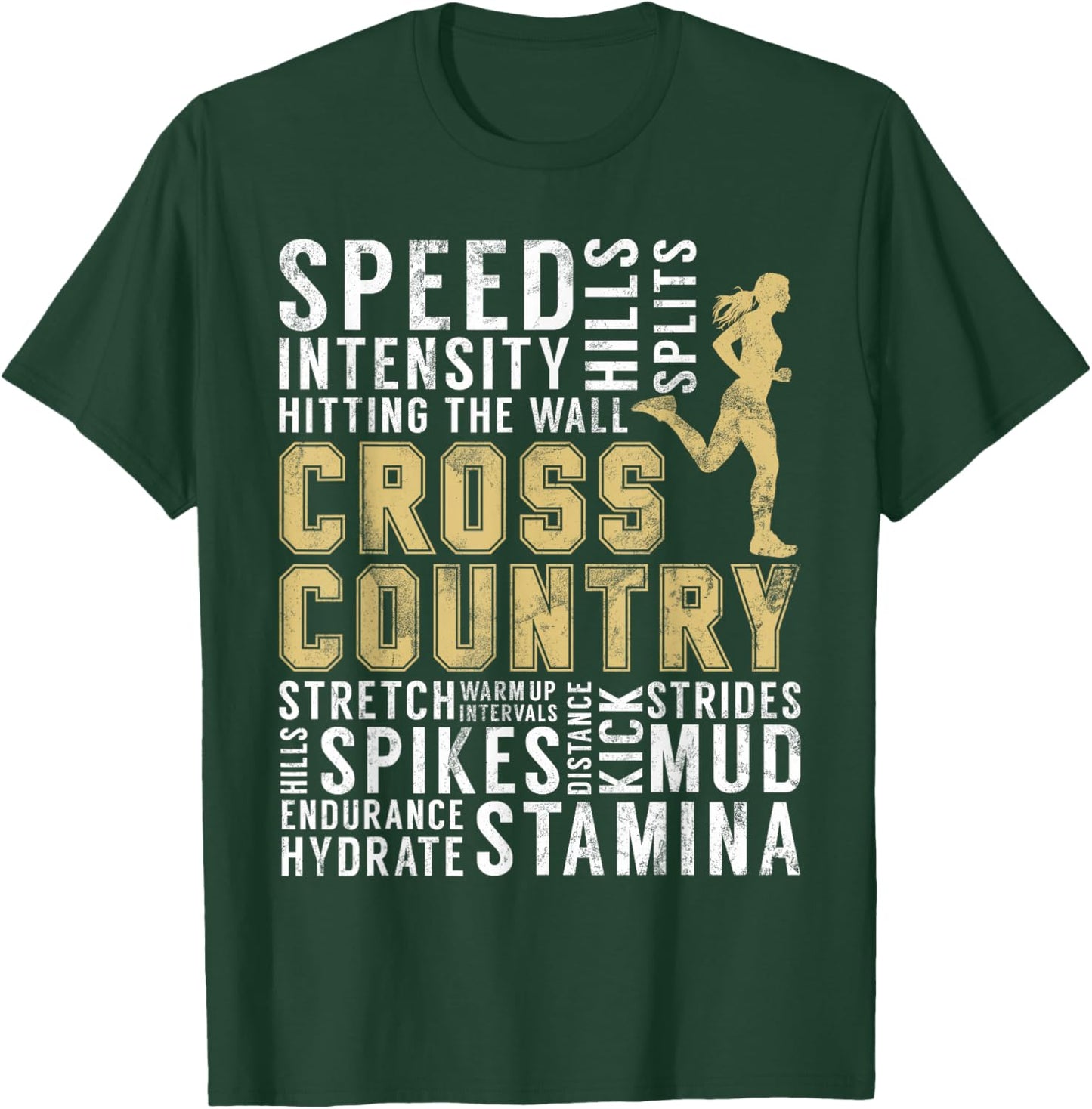 Cross Country Definition Words Gifts XC Runner Running Women T-Shirt - T-Shirt | Forest