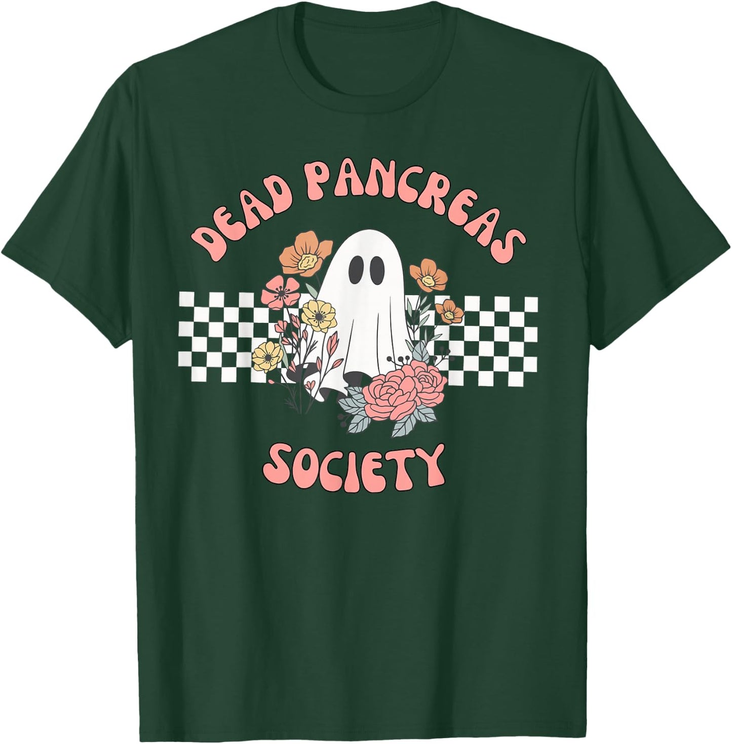 Dead Pancreas Society Funny Ghost Diabetes Awareness T-Shirt - T-Shirt | Forest