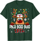 Reindeer PICU Nurse Boo Crew Christmas Buffalo Plaid Nurse T-Shirt - T-Shirt | Forest