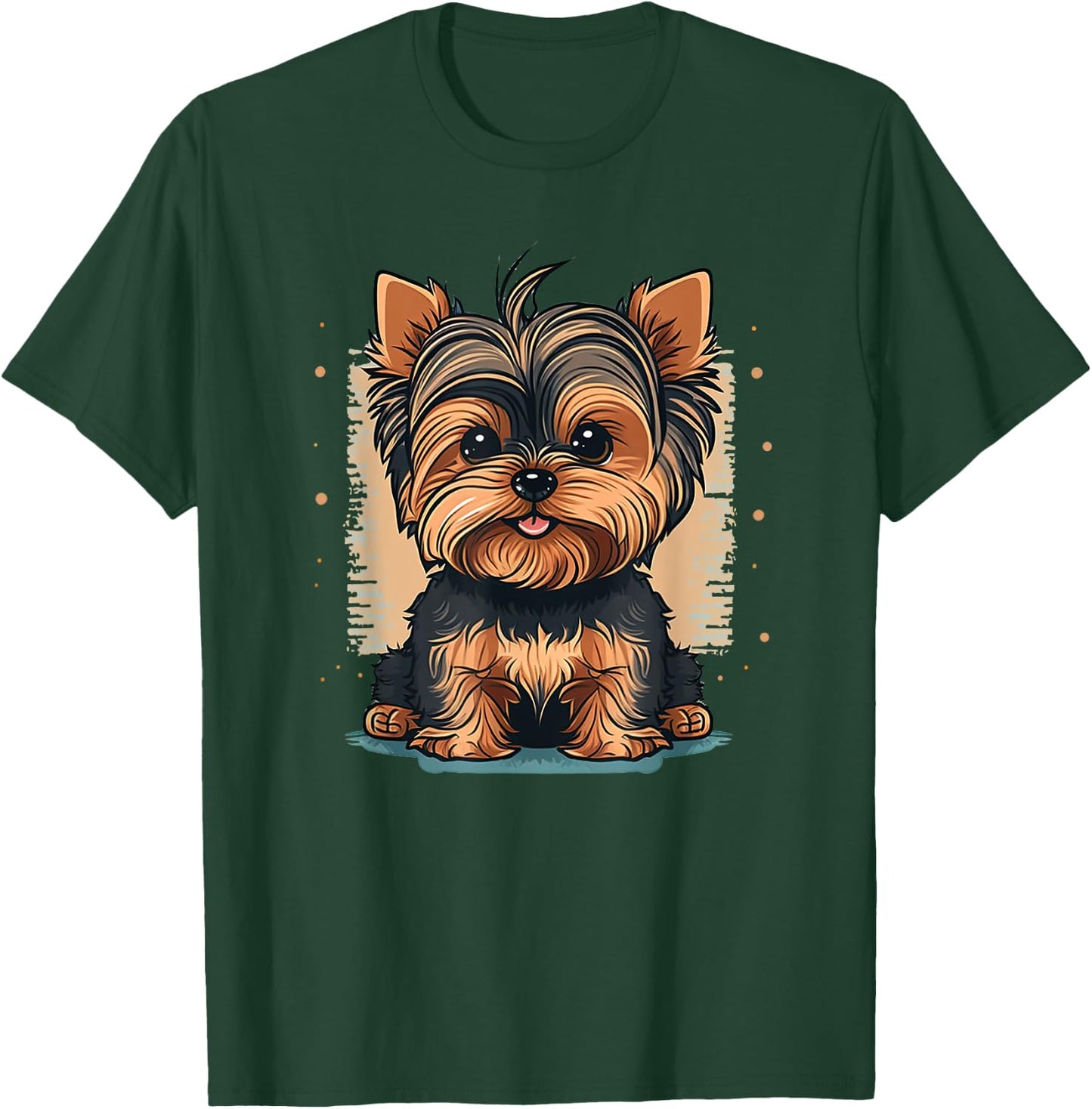 Funny Yorkshire Terrier Cute Puppy T-Shirt - T-Shirt | Forest