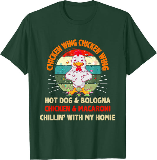 Kids Chicken Wing Chicken Wing Hot Dog and Bologna Toddlers T-Shirt - T-Shirt | Forest