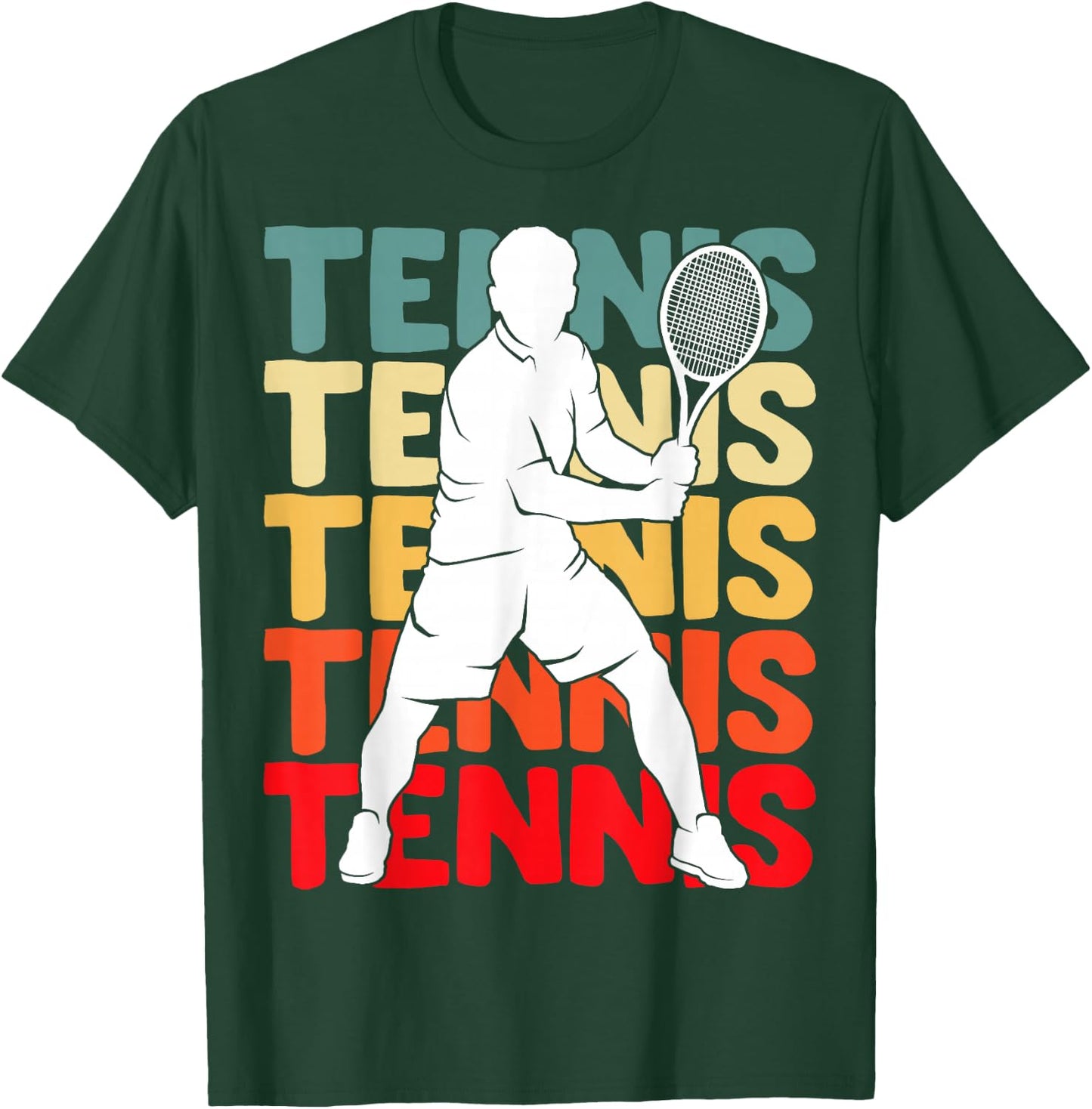 Tennis Youth Men Boys Kids T-Shirt - T-Shirt | Forest