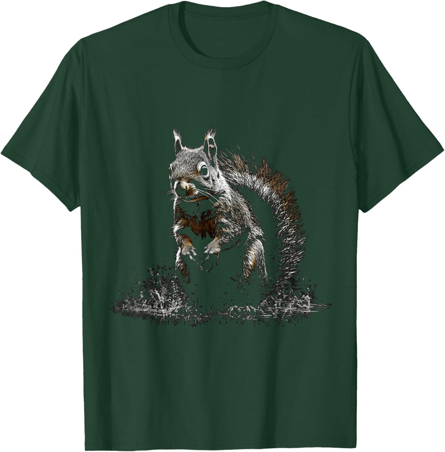 Squirrel Artwork - Animal Squirrel T-Shirt - T-Shirt | Forest