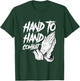 Praying Hands Christian Hand To Hand Combat T-Shirt - T-Shirt | Forest