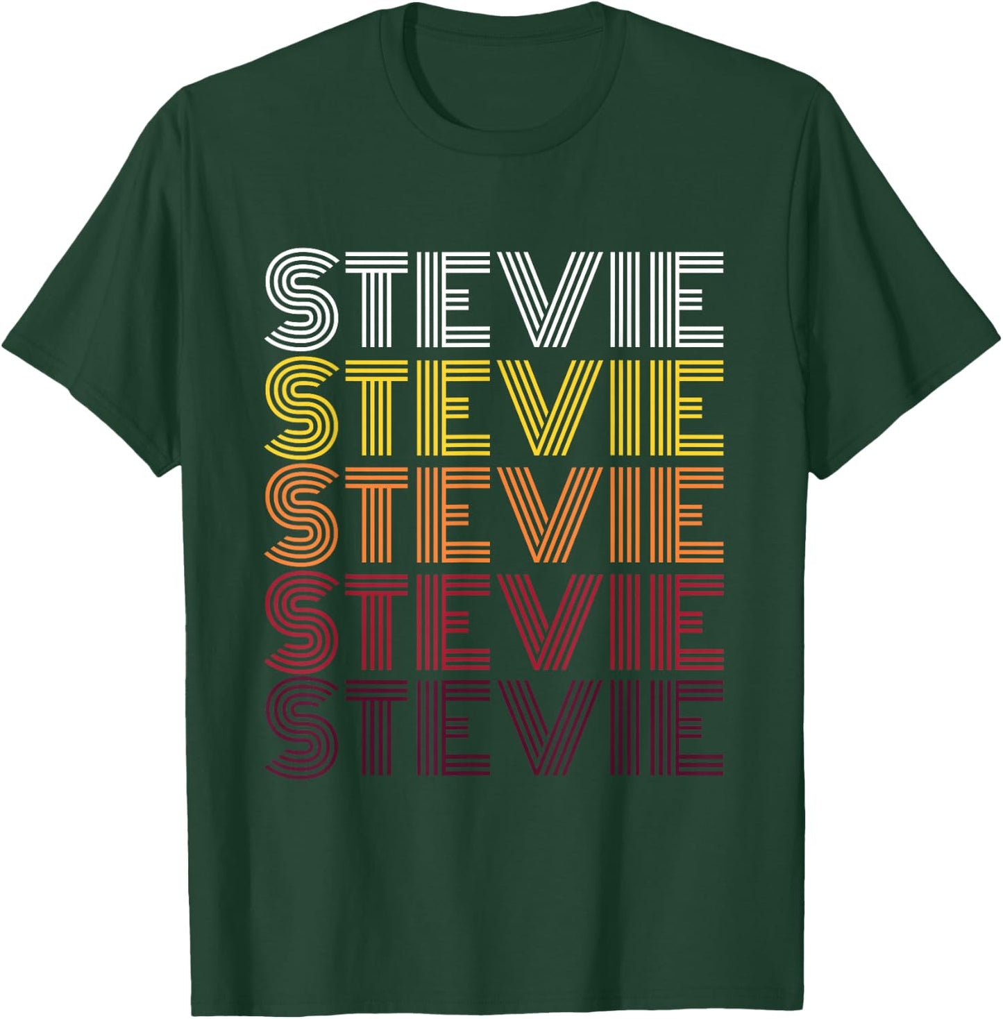 Funny Stevie First Name Vintage Stevie T-Shirt - T-Shirt | Forest