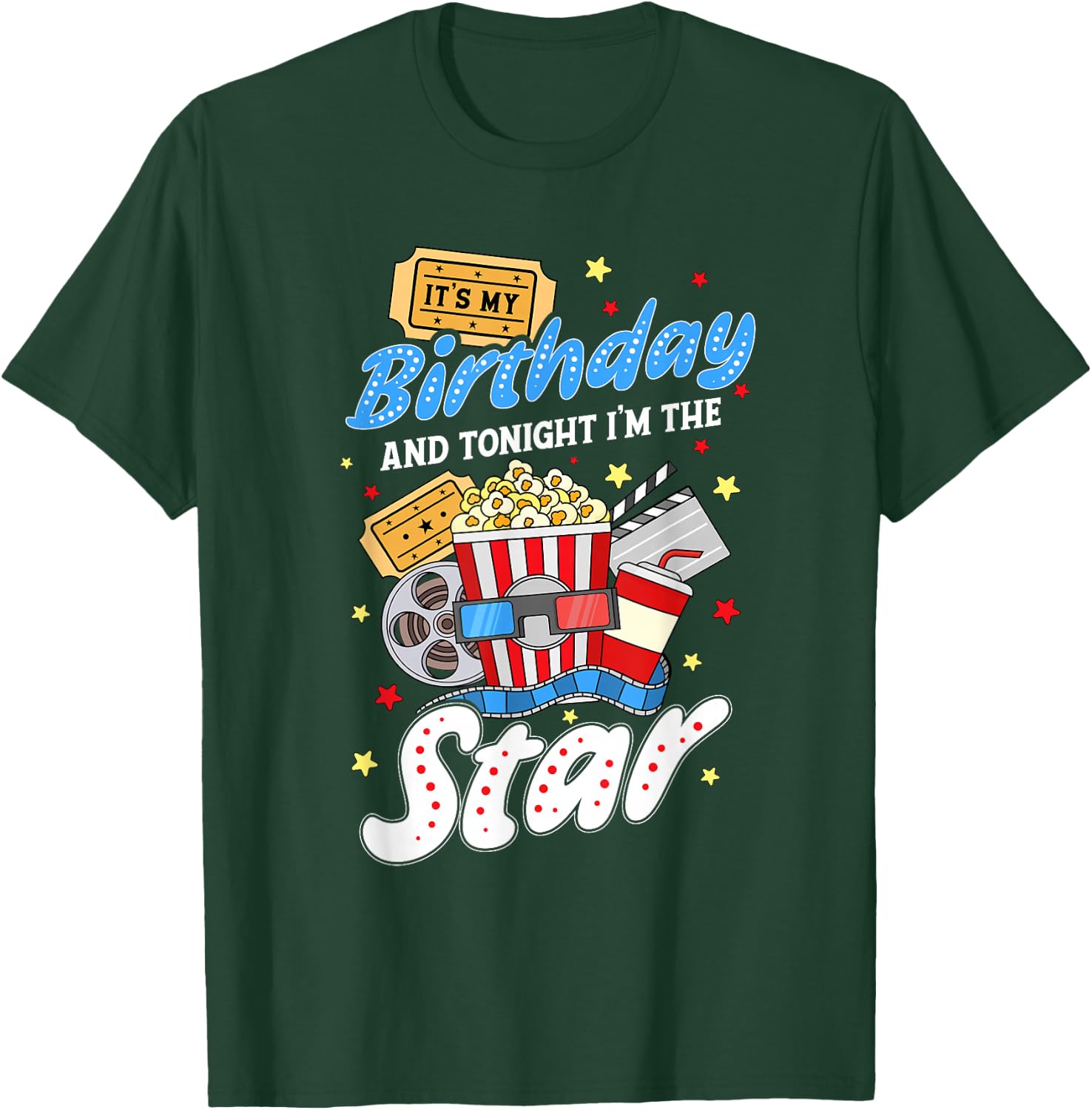 Family Movie Night Outfit Women Kids - Movie Lover T-Shirt - T-Shirt | Forest