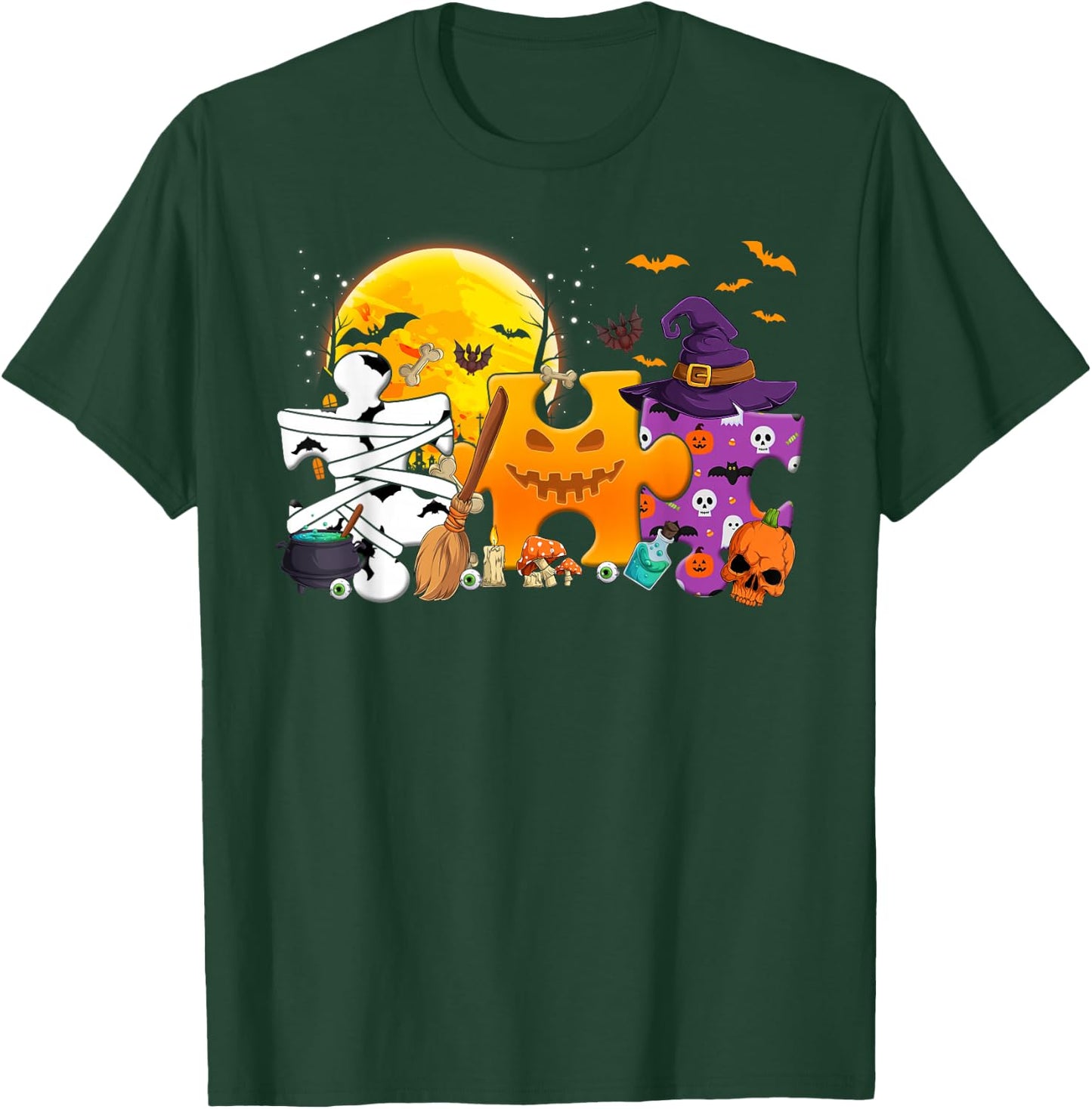 Autism Awareness Shirts Clearance - Funny Halloween Costume T-Shirt - T-Shirt | Forest