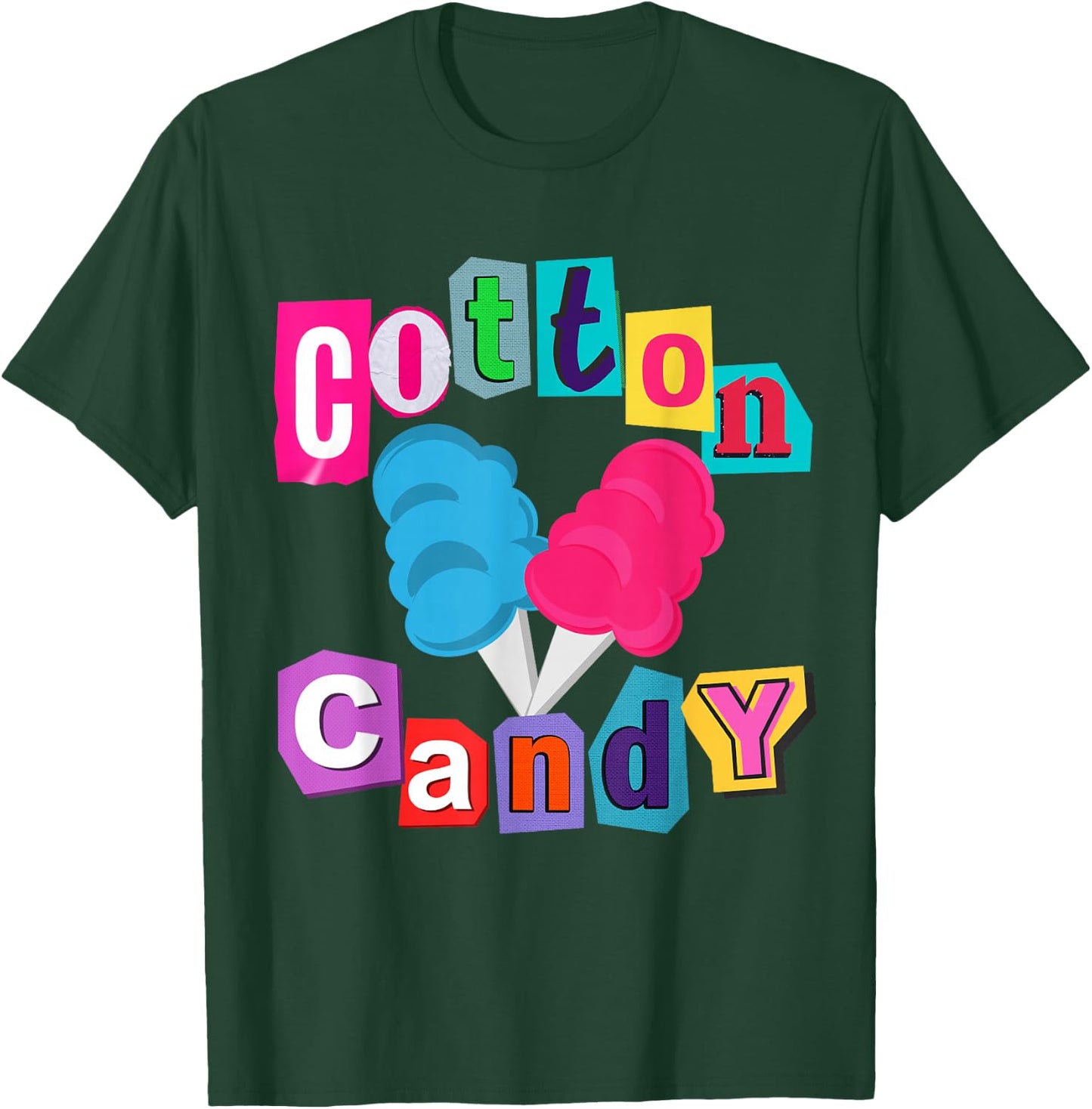 Cotton Candy National Cotton Candy Day Costume Theme Party T-Shirt - T-Shirt | Forest
