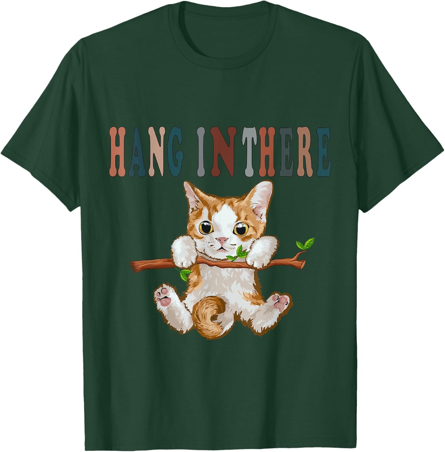Hang In There Baby Cat T-Shirt - T-Shirt | Forest