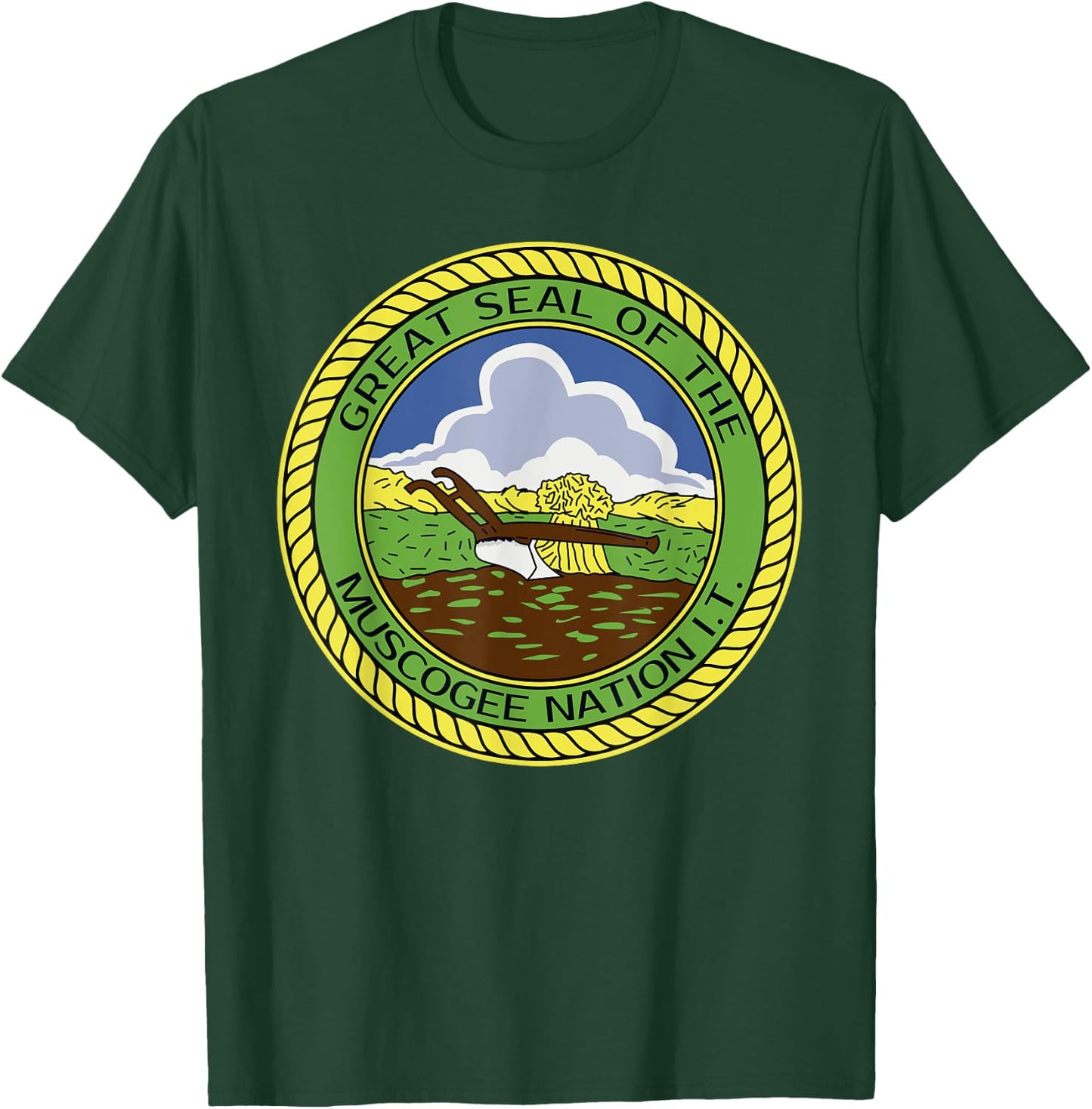 Muscogee Creek Nation Muskogee Mvskoke T-Shirt - T-Shirt | Forest