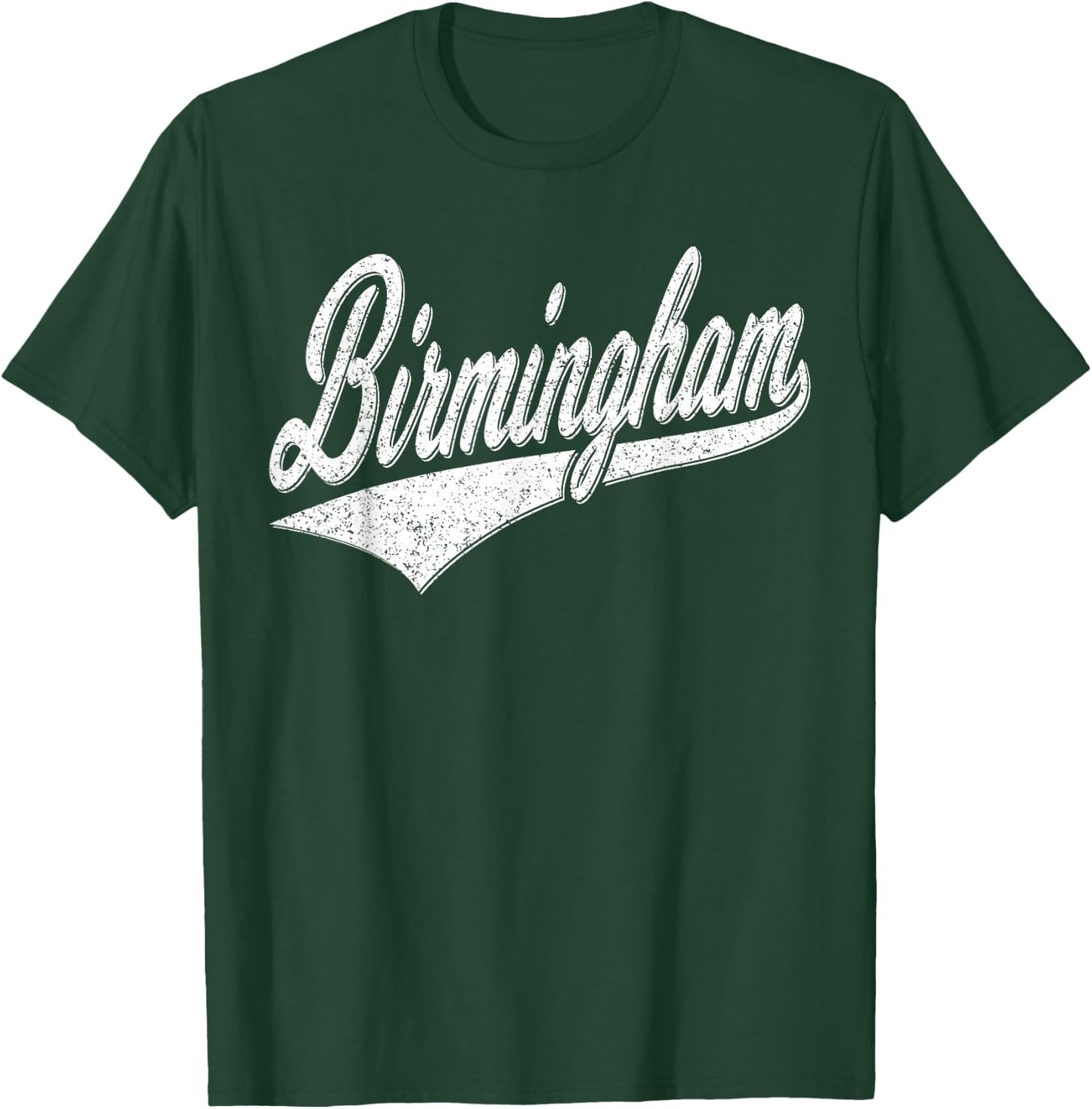 Birmingham England Varsity Script Classic Sport Jersey Style T-Shirt - T-Shirt | Forest