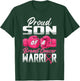 Proud Son Of A Breast Cancer Warrior Breast Cancer Survivor T-Shirt - T-Shirt | Forest