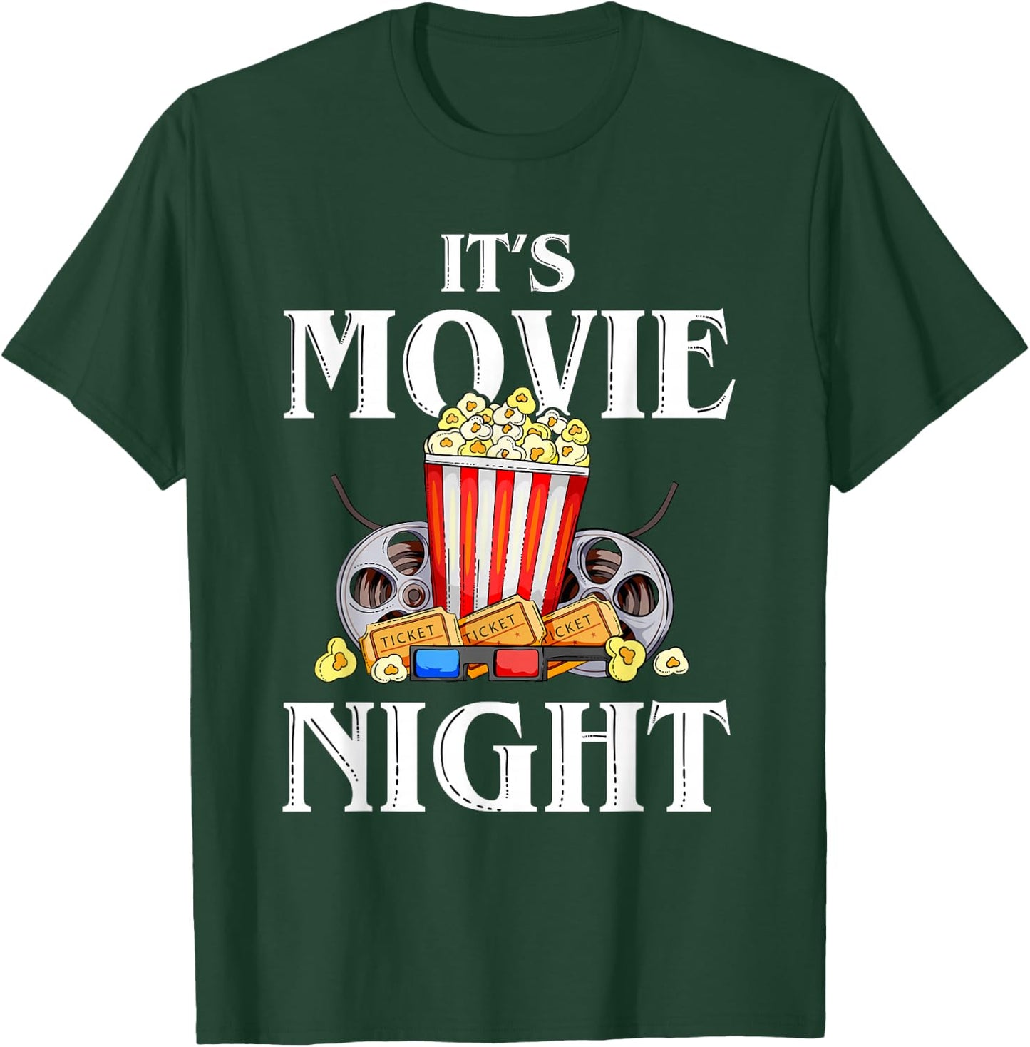 Family Movie Night Outfit Women Kids - Movie Lover T-Shirt - T-Shirt | Forest