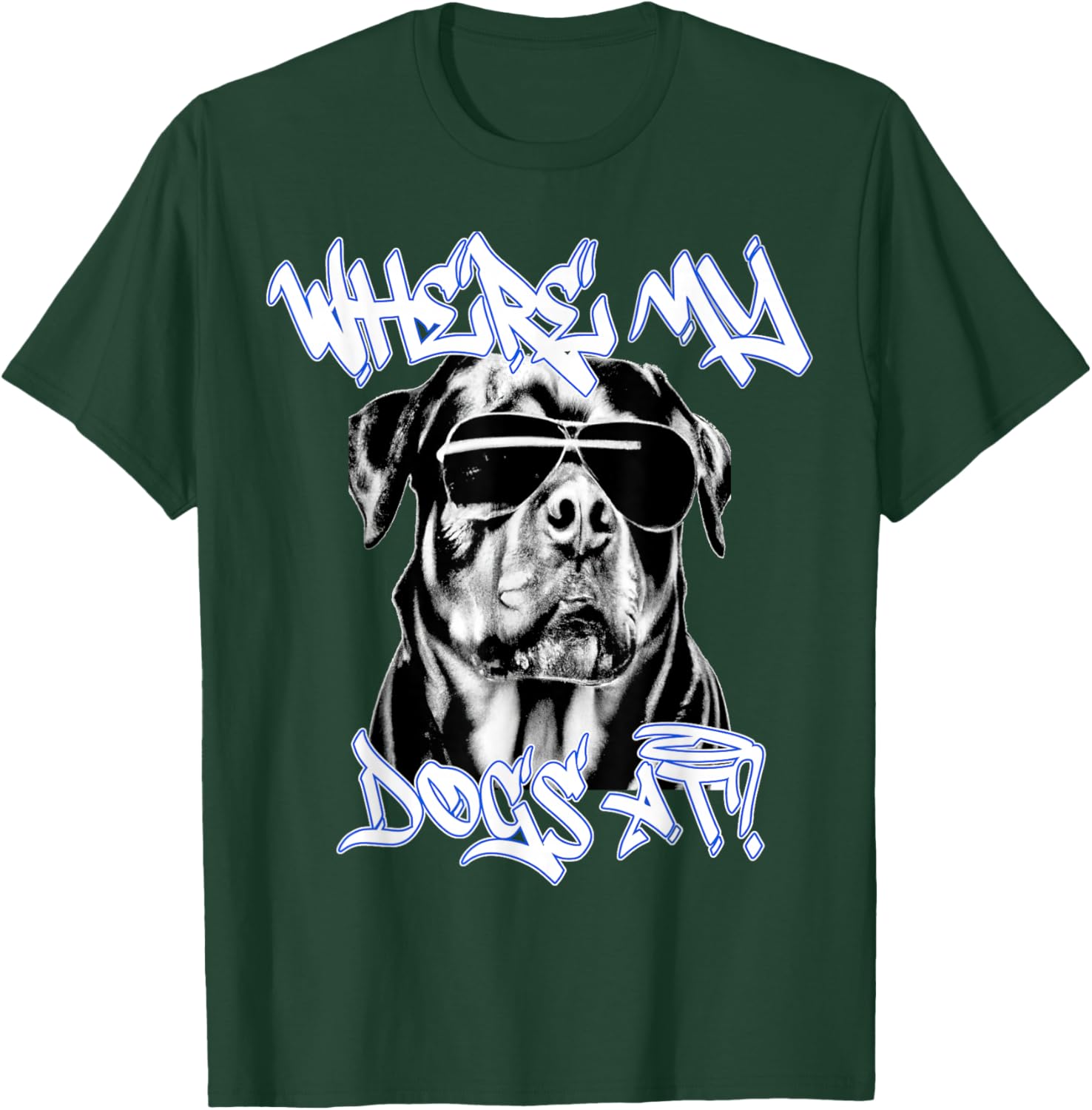 West coast rappers HIP HOP old school fashion Rottweiler T-Shirt - T-Shirt | Forest