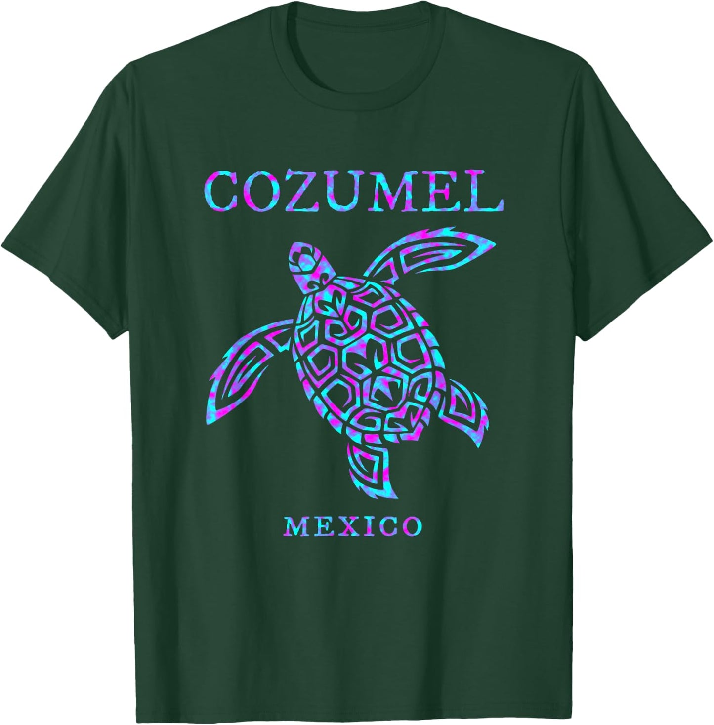 Cozumel Mexico Sea Turtle Boys Girls Toddler Cruise Souvenir T-Shirt - T-Shirt | Forest