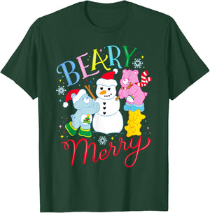 Care Bears Beary Merry with Cheer Bear and Christmas Wishes T-Shirt - T-Shirt | Forest