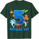 5th Birthday Party Ocean 5 Year Old Sea Fish Birthday Boy T-Shirt - T-Shirt | Forest