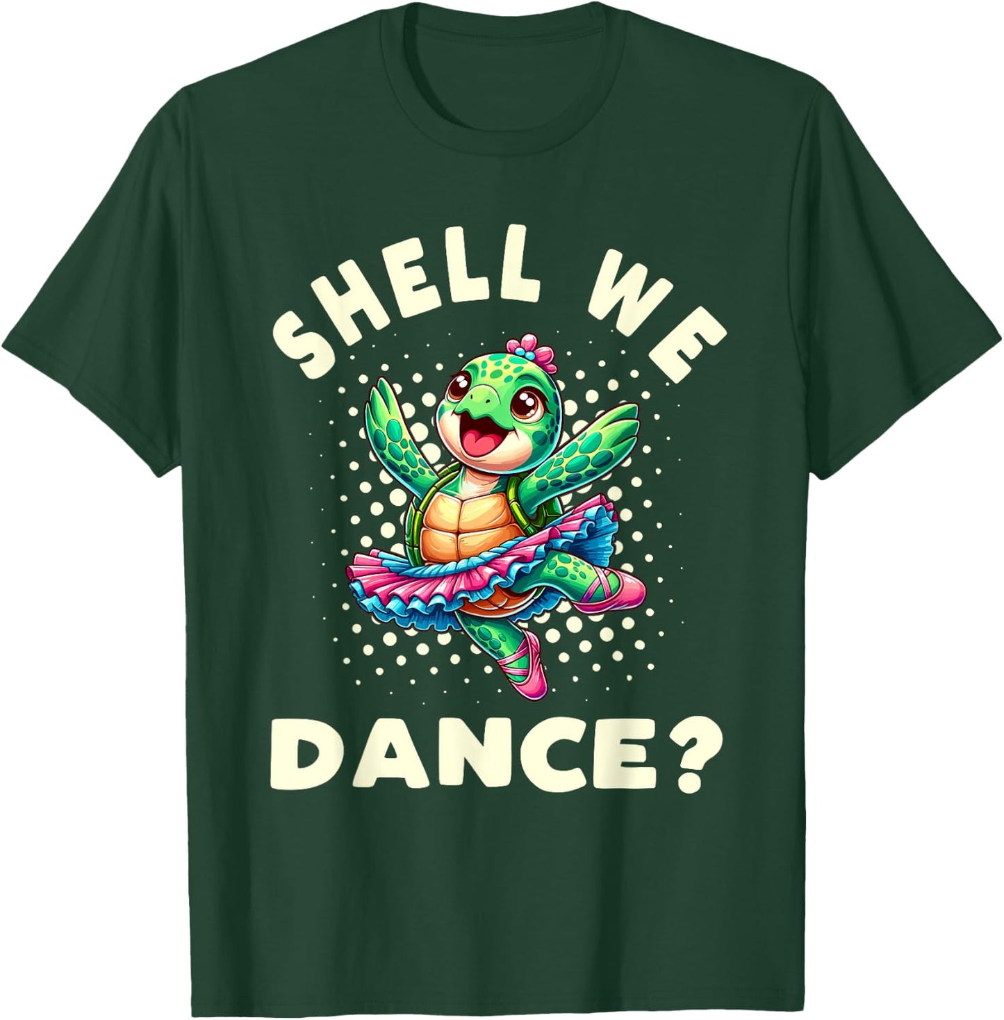 Ballet Dancer Turtle Ballerina T-Shirt - T-Shirt | Forest