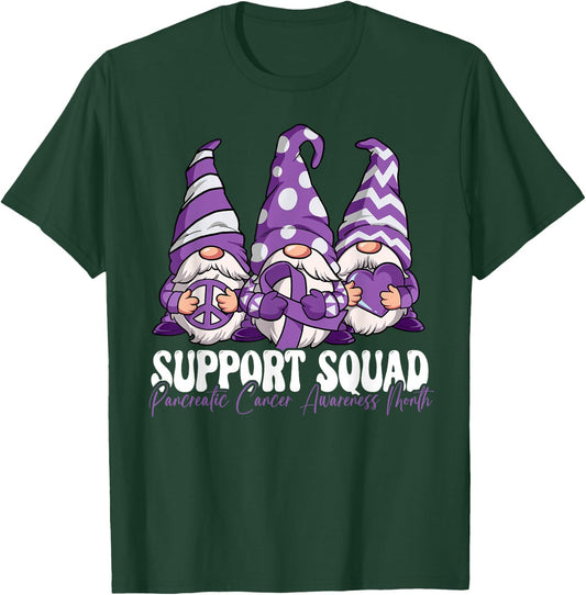 Support Squad Pancreatic Cancer Awareness Month T-Shirt - T-Shirt | Forest