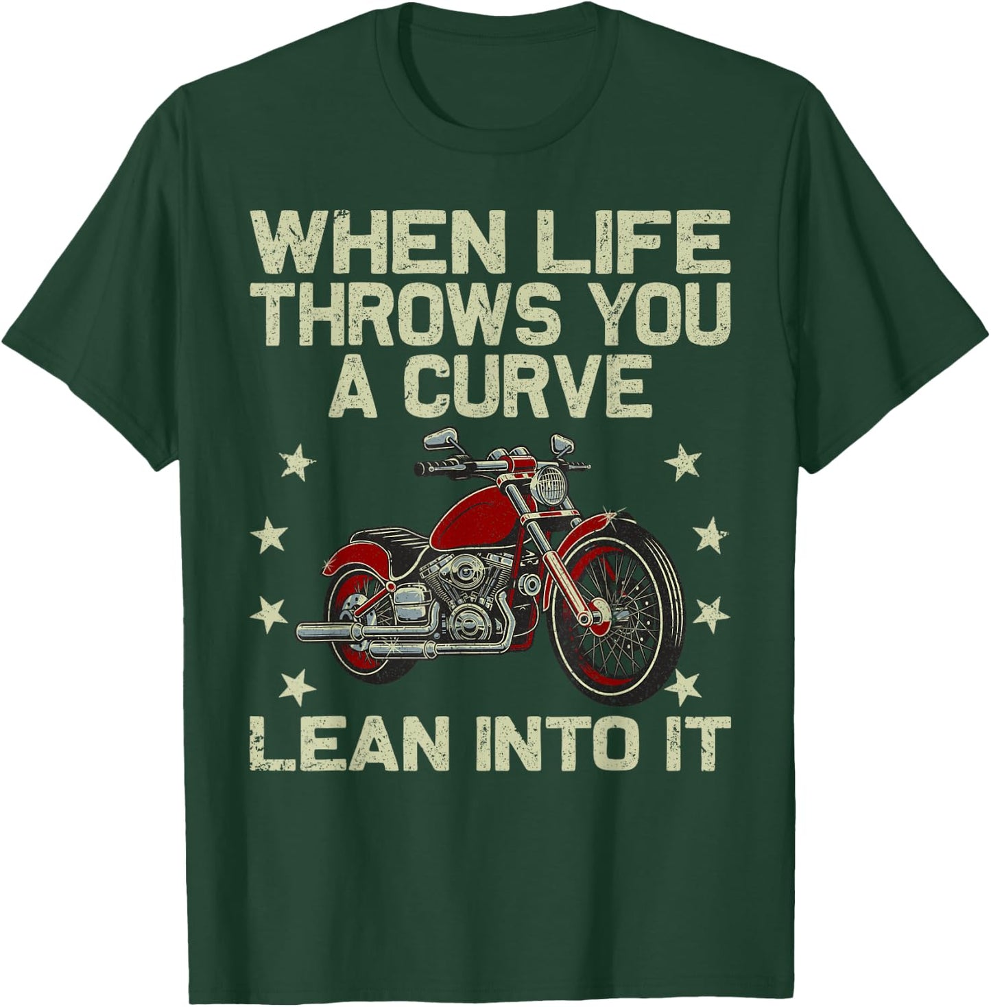 Funny Motorcycle Racer Design Women Motorcycle Lover T-Shirt - T-Shirt | Forest