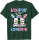 Easter Bunny Keeper Of The Gender Reveal Baby Happy Easter T-Shirt - T-Shirt | Forest