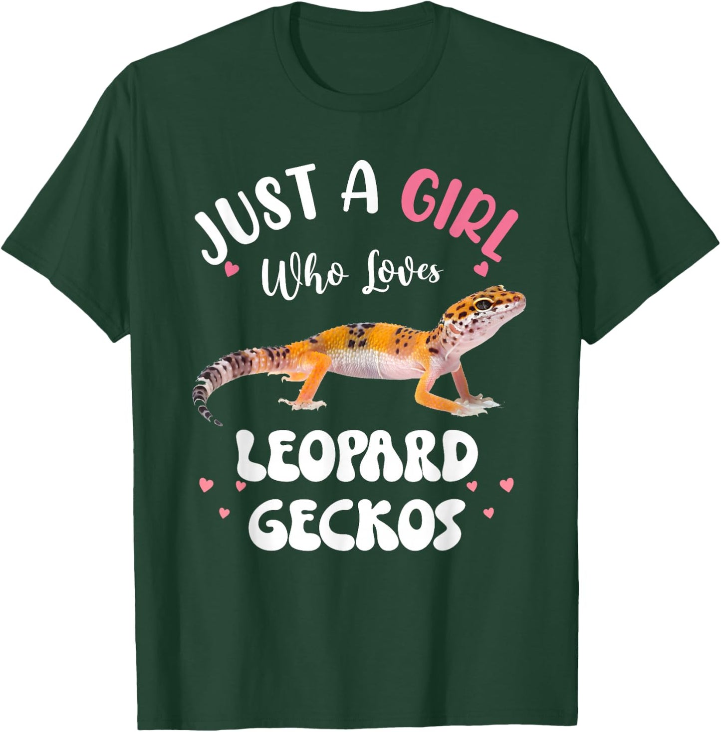 Cool Leopard Gecko For Girls Women Pet Lizard Reptile Lovers T-Shirt - T-Shirt | Forest