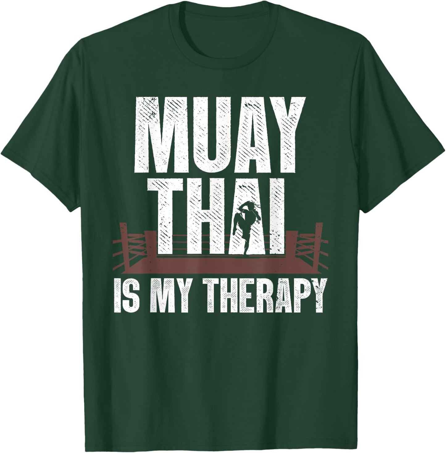 Funny Muay Thai Design Women Kids Muay Thai Boxing T-Shirt - T-Shirt | Forest