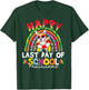 Happy Last Day of School Corgi Dabbing Rainbow Summer School T-Shirt - T-Shirt | Forest