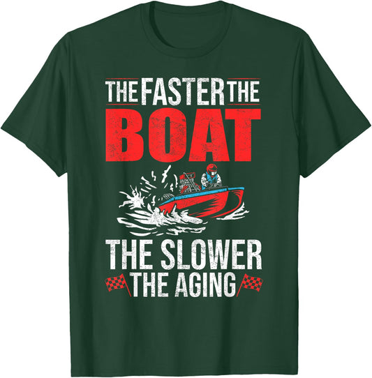 Drag Boating Boat Driver Racer Boat Rider Drag Boat Racing T-Shirt - T-Shirt | Forest