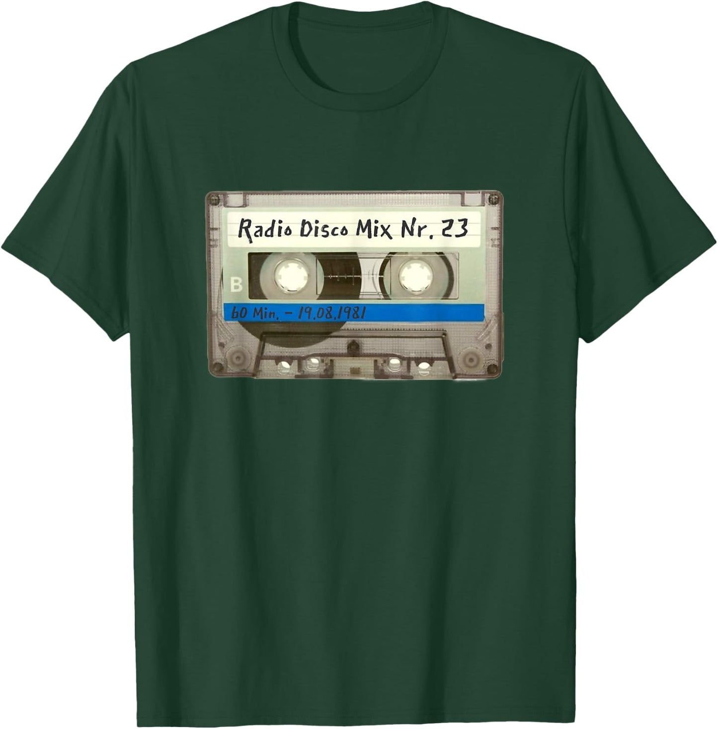 Retro Music DJ Cassette 80s 90s S-XXXL T-Shirt - T-Shirt | Forest