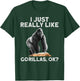 Funny Gorilla Art Women Kids Primate Gorilla Lover T-Shirt - T-Shirt | Forest