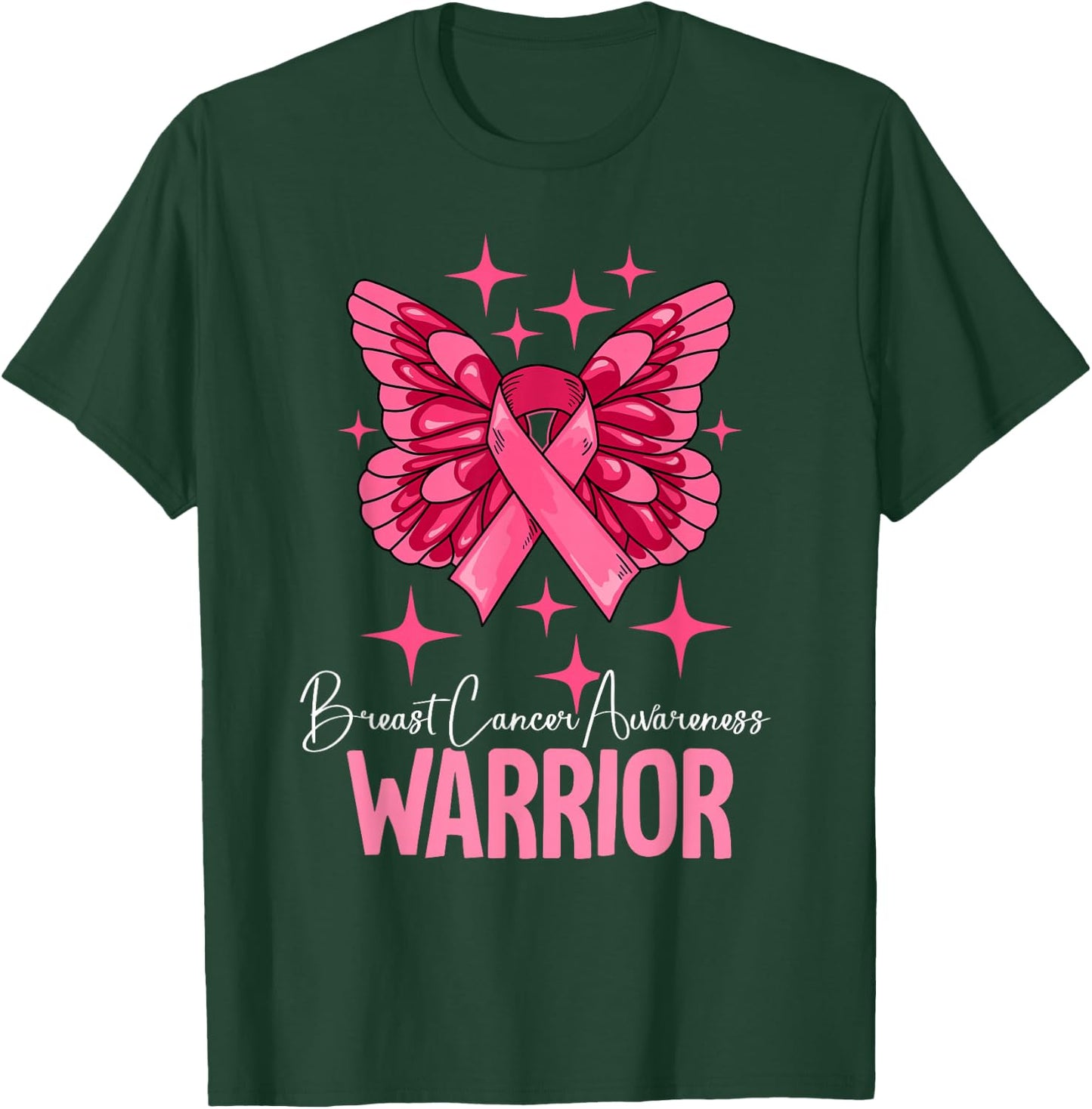 Warrior Breast Cancer T-Shirt - T-Shirt | Forest