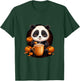 Panda Pumpkin Spice Latte Autumn Halloween T-Shirt - T-Shirt | Forest