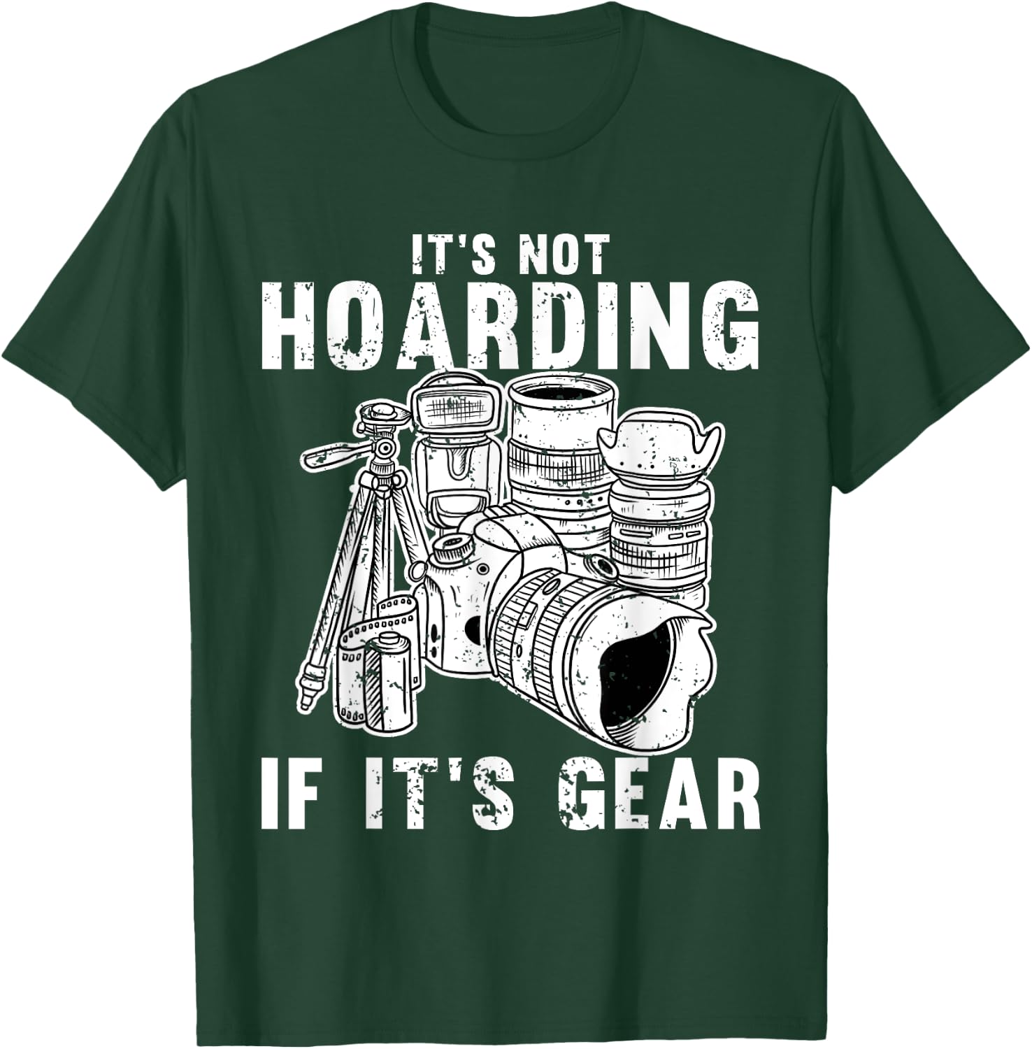 Cool Photography Women Photographer Camera Gear Lens T-Shirt - T-Shirt | Forest