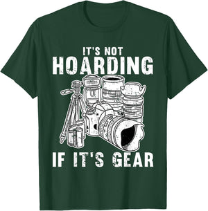 Cool Photography Women Photographer Camera Gear Lens T-Shirt - T-Shirt | Forest