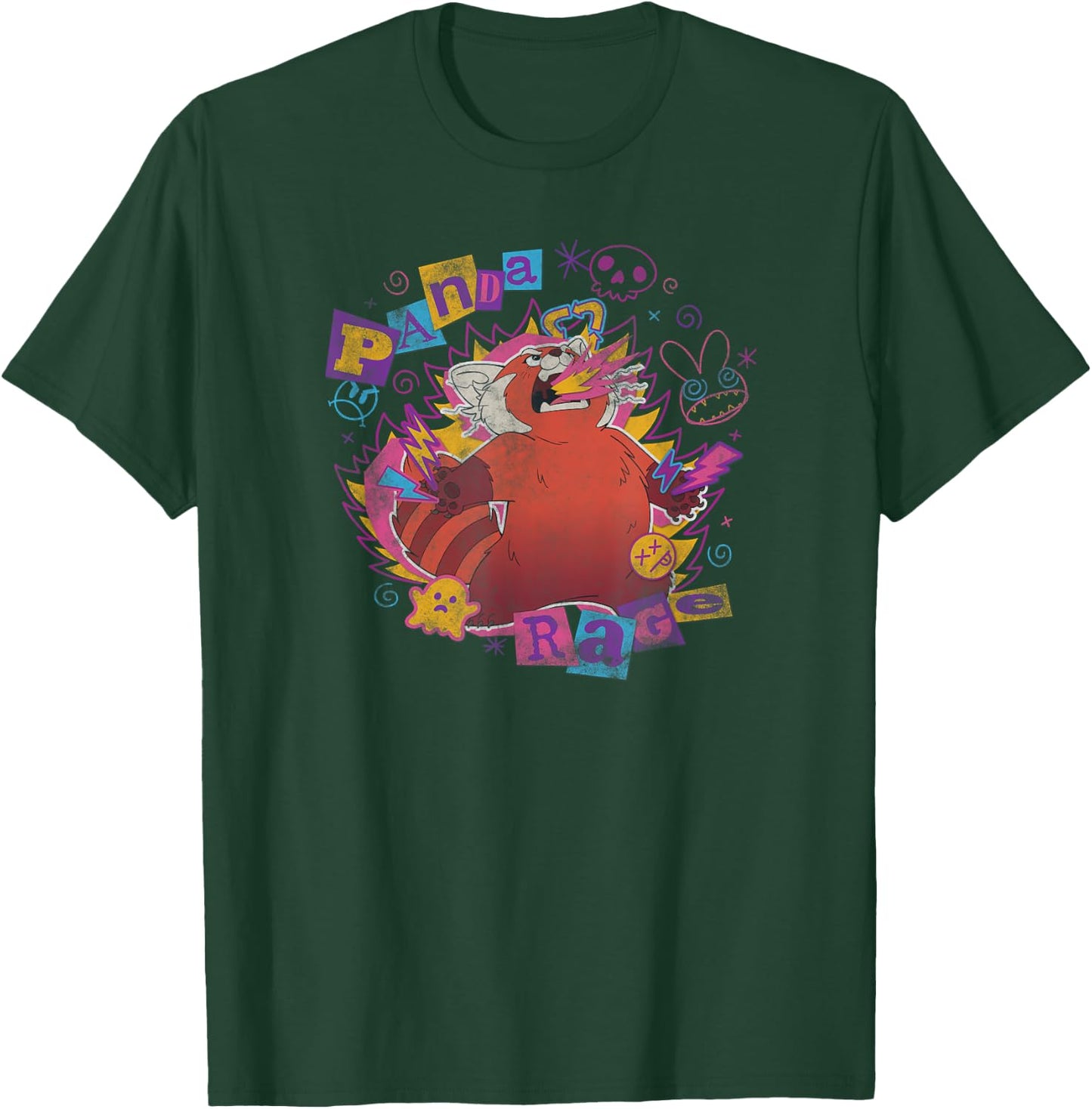 Disney Pixar Turning Red Mei Comic Panda Rage T-Shirt - T-Shirt | Forest