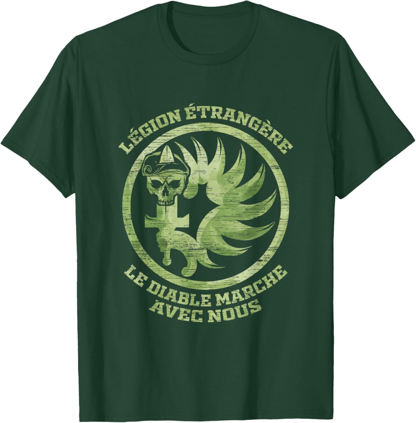 Le Diable Marche Avec Nous Legion Etrangere T-Shirt - T-Shirt | Forest