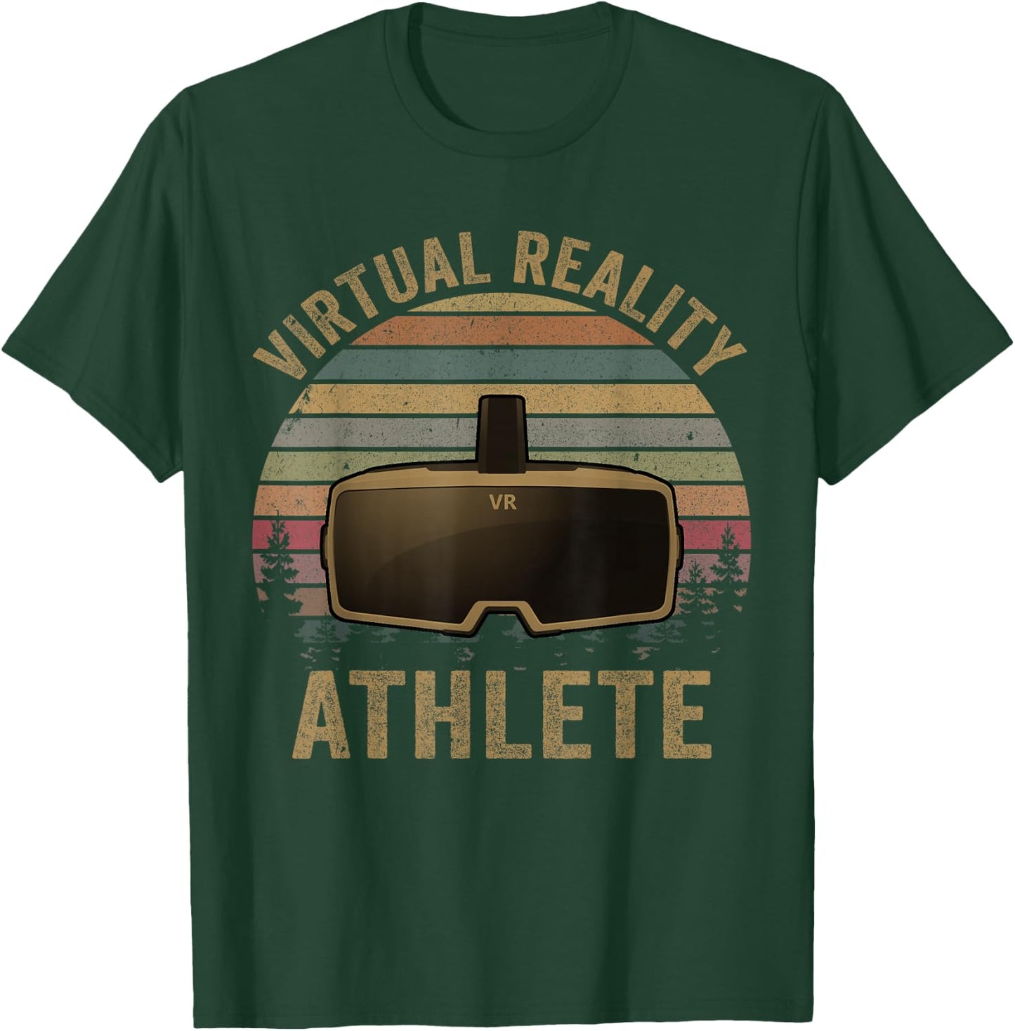 Virtual Reality ATHLETE for VR Gamers T-Shirt - T-Shirt | Forest