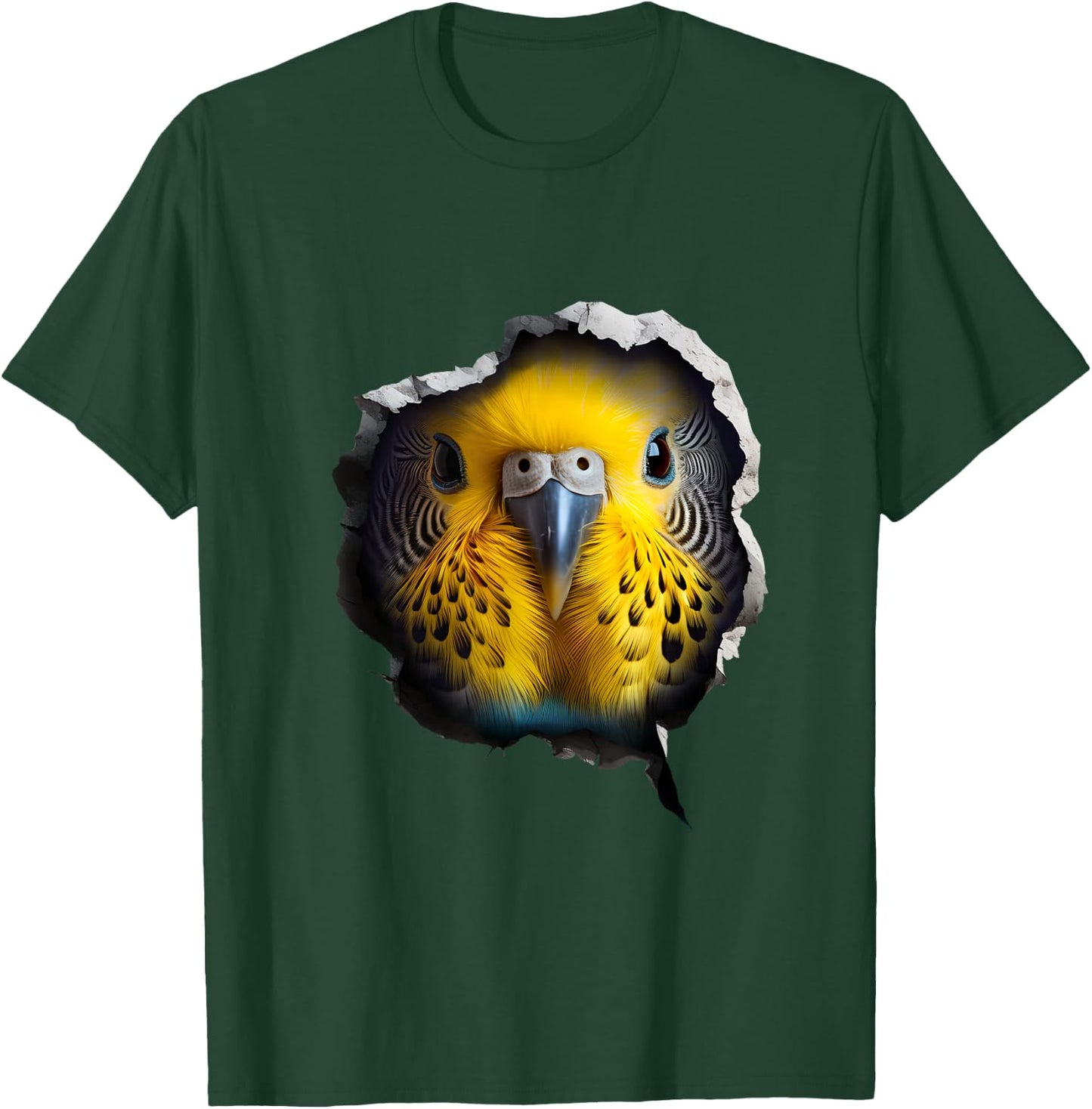 Budgie Face T-Shirt - T-Shirt | Forest