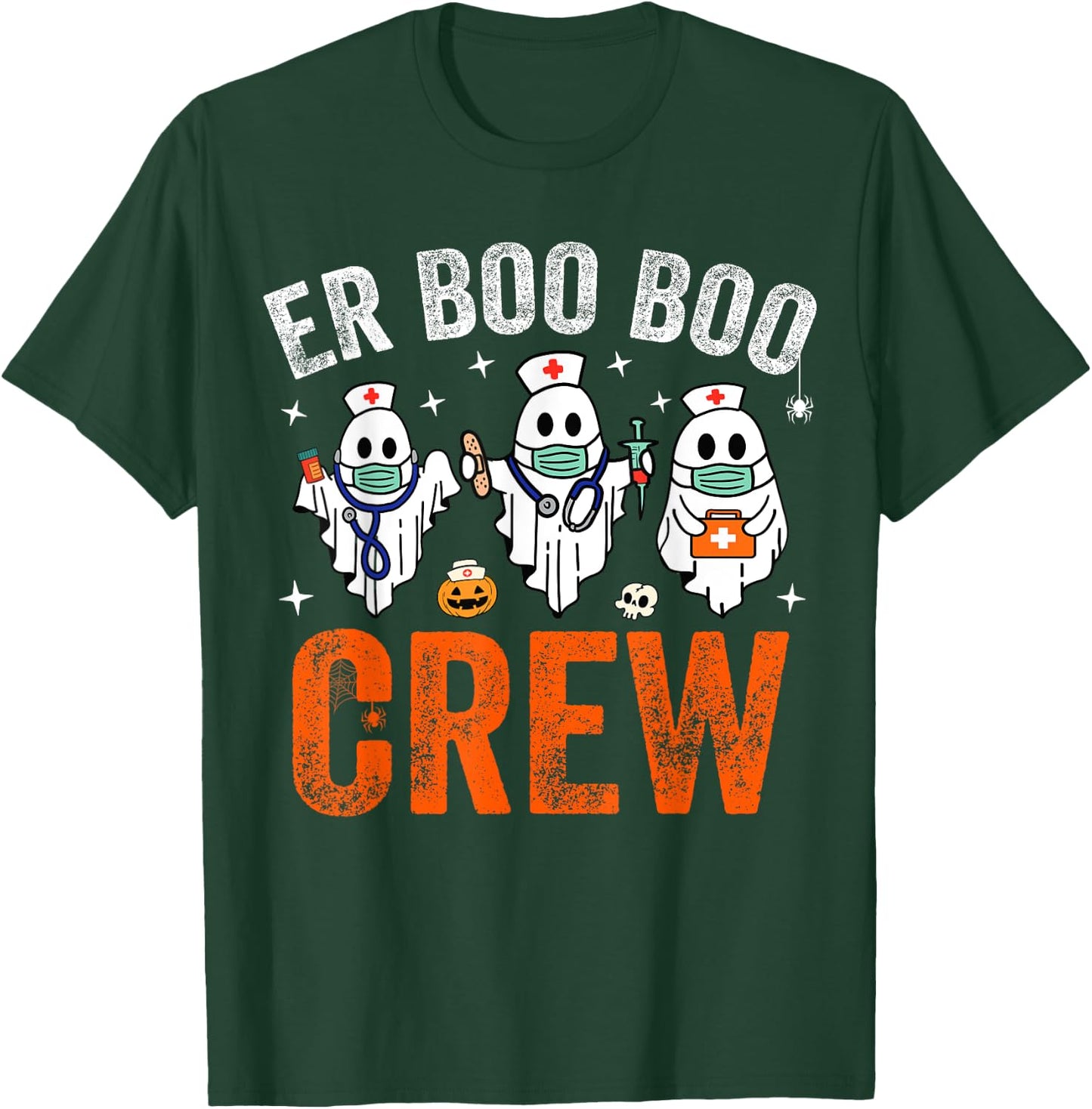 Emergency Room Nurse Crew Funny Halloween ER Nurse Costume T-Shirt - T-Shirt | Forest