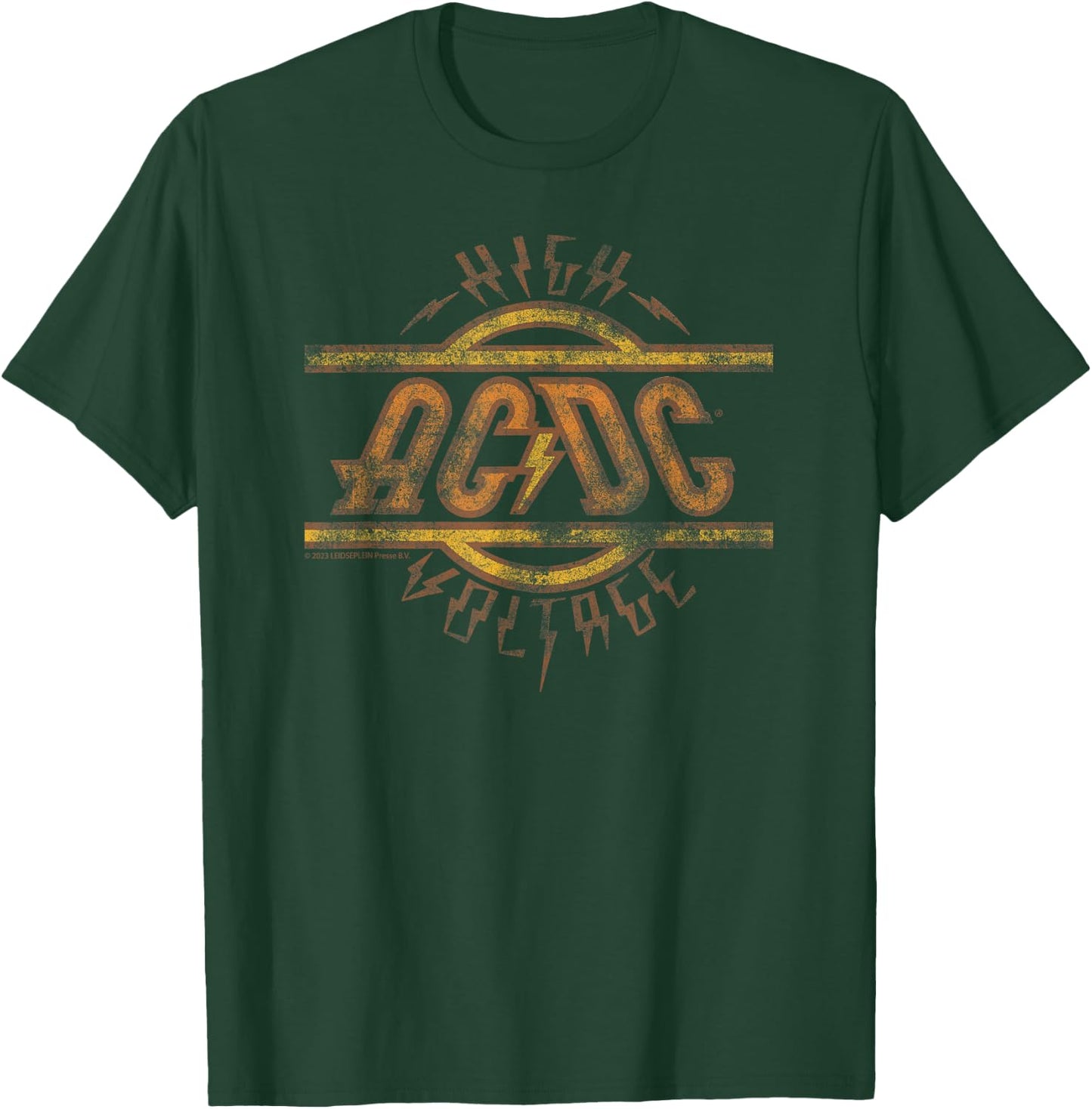 Official AC/DC High Voltage Rock Music Band Classic Logo T-Shirt - T-Shirt | Forest