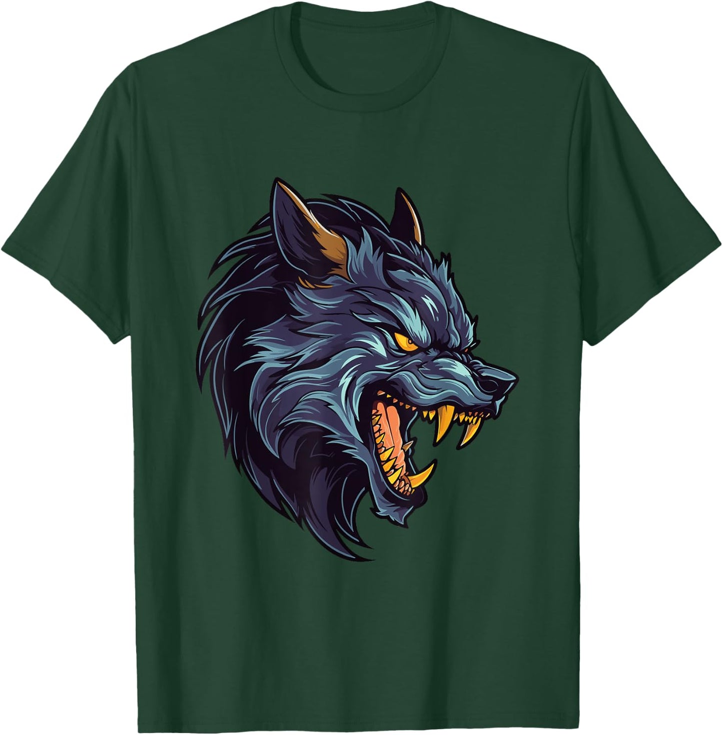 Werewolf Design Scary Halloween T-Shirt - T-Shirt | Forest