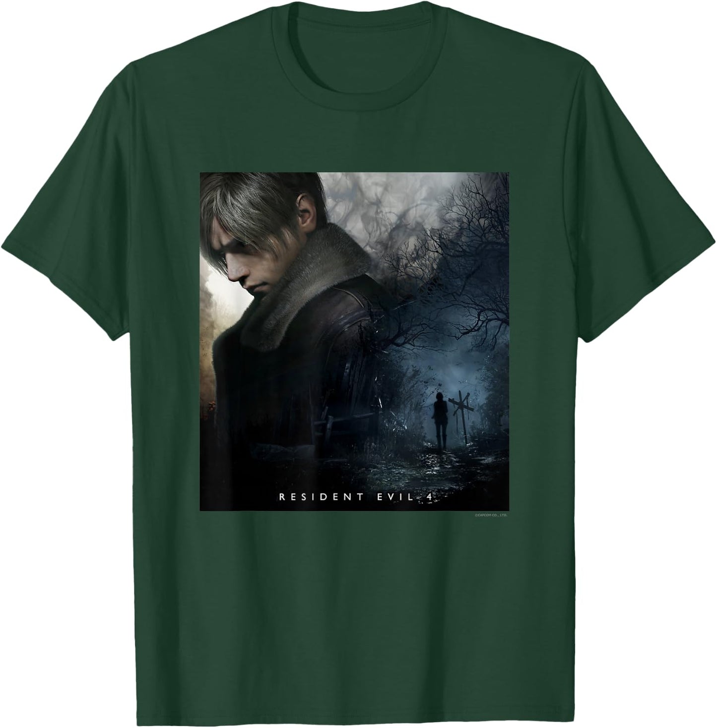 CAPCOM Resident Evil 4 Black Cotton - Classic Fit, , Short Sleeve T-Shirt - T-Shirt | Forest
