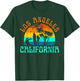 Los Angeles California Beach Surf Summer Vacation Girl Retro T-Shirt - T-Shirt | Forest