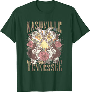Nashville Country Music City Girls Trip Retro Nash Bash Bach T-Shirt - T-Shirt | Forest