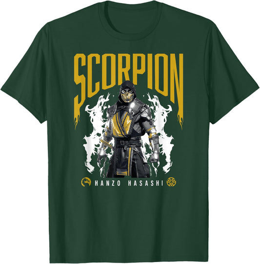 Mortal Kombat - Scorpion Hanzo Hasashi T-Shirt - T-Shirt | Forest