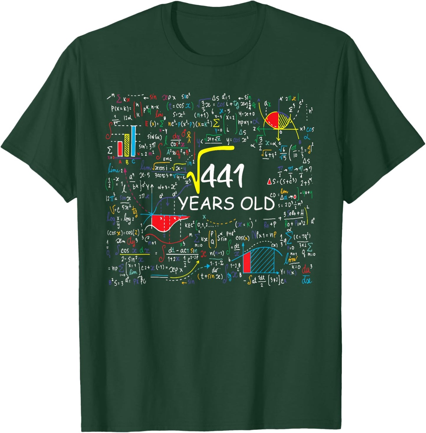 21st Birthday - Root of 441-21 Years Old T-Shirt - T-Shirt | Forest