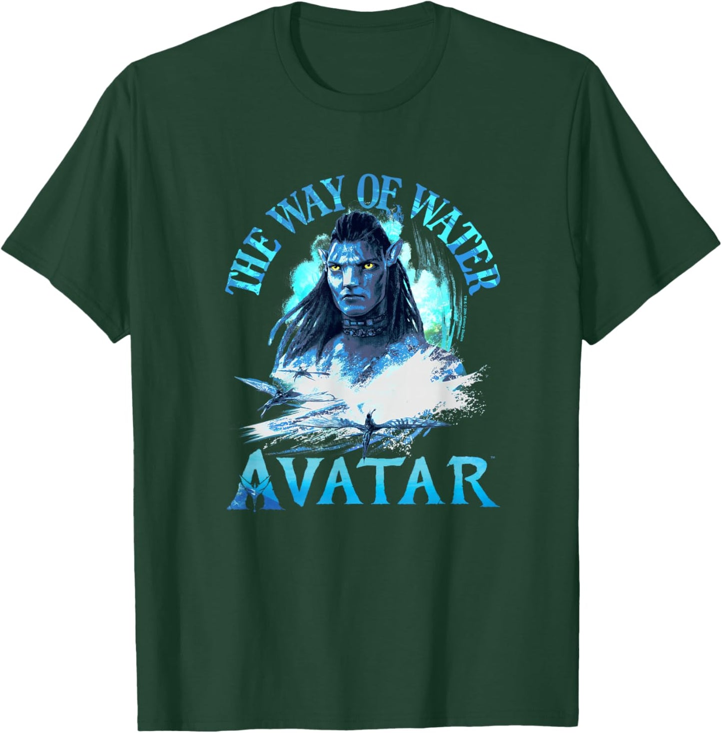 Avatar: The Way of Water Jake Sully Epic Paint Portrait T-Shirt - T-Shirt | Forest